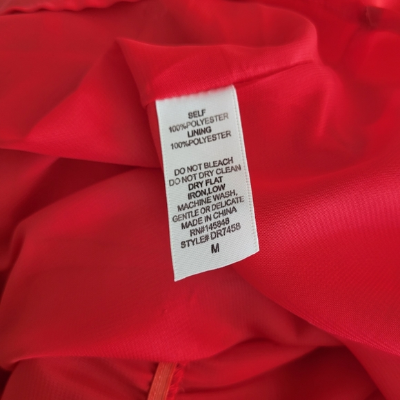 Everly Red Mid Lenght Alyssa Dress Ladies Medium - Picture 5 of 6